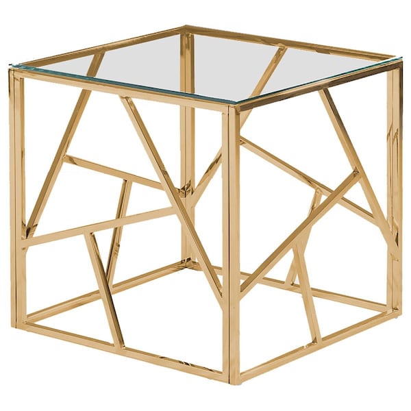 Kd Gabinetes Stainless Steel Living Room Gold End Table KD2204537 - main